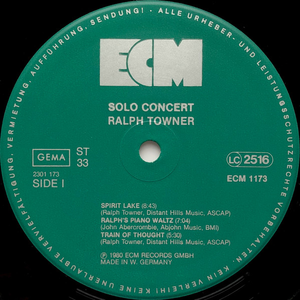 Ralph Towner - Solo Concert | ECM Records (ECM 1173) - main