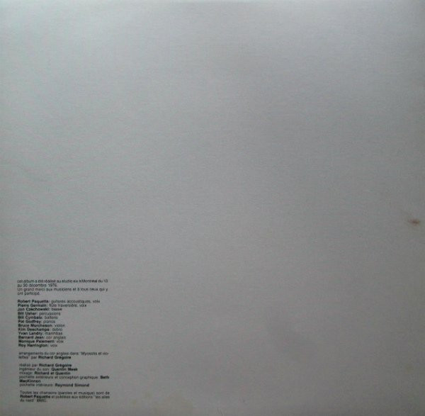 Robert Paquette - Prends Celui Qui Passe [Vinyl] | Kébec-Disc (KD-920) - 4