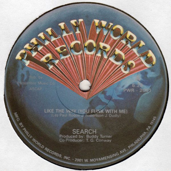 Search - Like The Way (You Funk With Me) | Philly World Records (PWR - 2001) - main