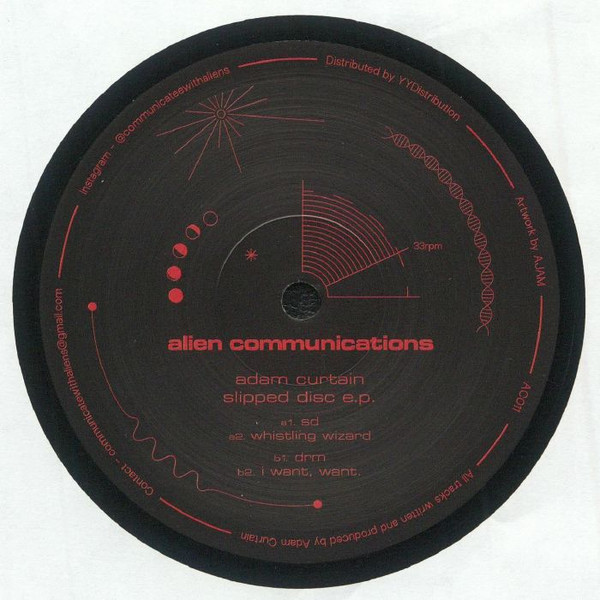Adam Curtain - Slipped Disc | Alien Communications (AC011) - main Adam Curtain - Slipped Disc | Alien Communications (AC011) - main