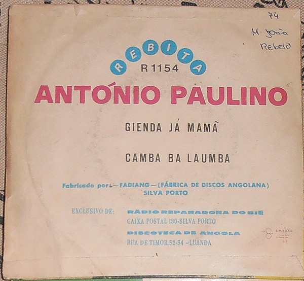António Paulino - Gienda Já Mamã / Camba Ba Laumba | Rebita (R 1154) - 2