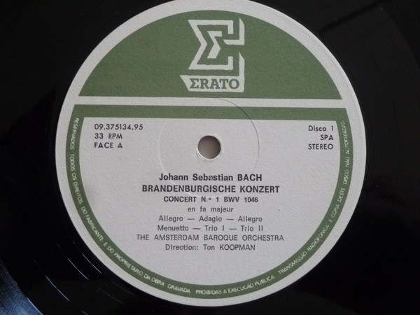 Johann Sebastian Bach , The Amsterdam Baroque Orchestra , Ton Koopman - Brandenburgische Konzerte BWV 1046-1051 | Erato (09 375134- 95) - 4