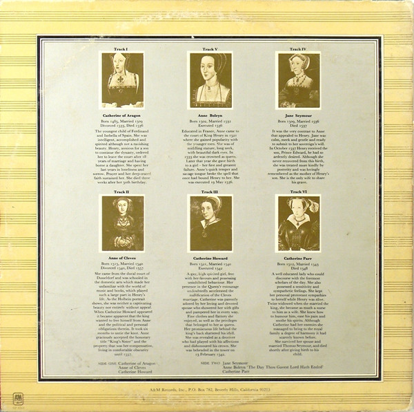 Rick Wakeman - The Six Wives Of Henry VIII | A&M Records (SP-4361) - 4