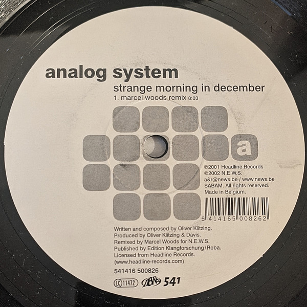 Analog System - Strange Morning In December | 541 (541416 500826)