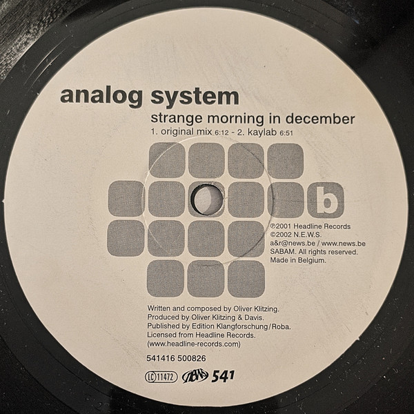 Analog System - Strange Morning In December | 541 (541416 500826) - 2 Analog System - Strange Morning In December | 541 (541416 500826) - 2