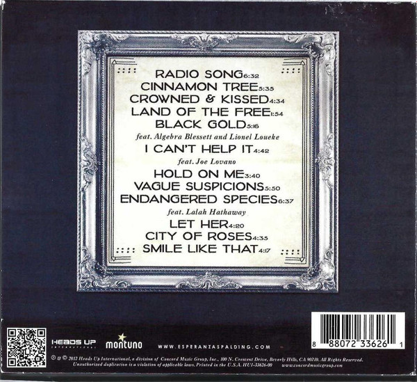 Esperanza Spalding - Radio Music Society | Heads Up International (HUI-33626-00) - 2