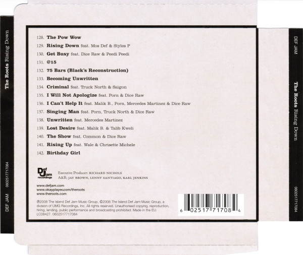 The Roots - Rising Down | Def Jam Recordings (0602517717084) - 2