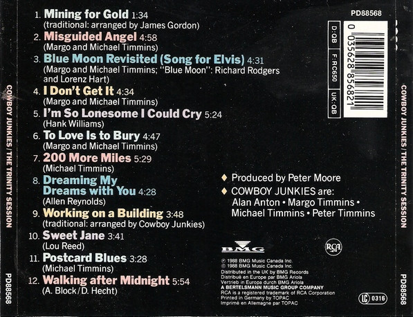 Cowboy Junkies - The Trinity Session | RCA (PD 88568) - 2