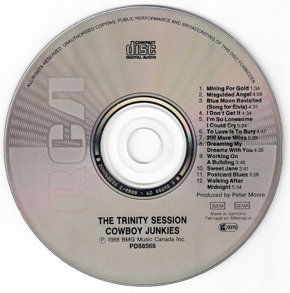 Cowboy Junkies - The Trinity Session | RCA (PD 88568) - 3