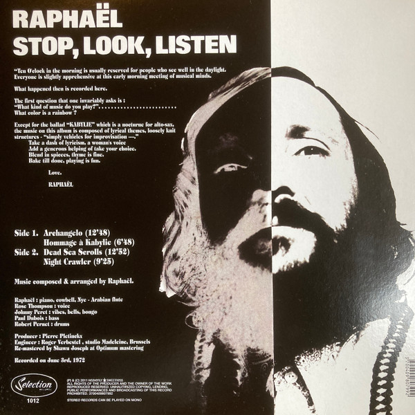 Phil Raphaël - Stop, Look, Listen | Heavenly Sweetness (3700409807992) - 2