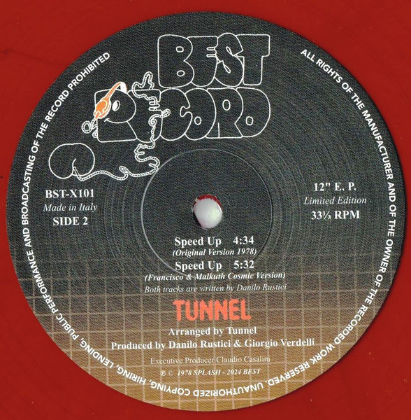Tunnel Featuring Danilo Rustici - Speed Up / Tunnel Lights | Best Record (BST-X101) - 4 Tunnel Featuring Danilo Rustici - Speed Up / Tunnel Lights | Best Record (BST-X101) - 4