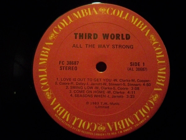 Third World - All The Way Strong [Vinyl] | Columbia (FC 38687) - 2