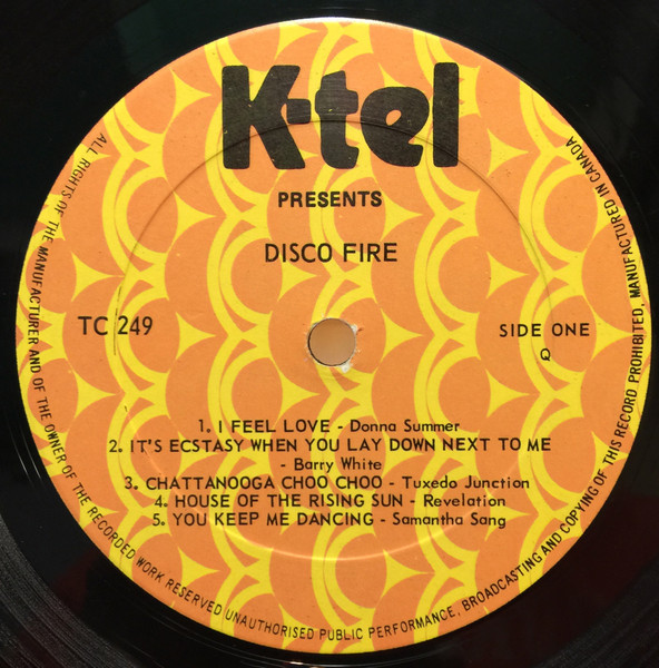 Various - Disco Fire | K-Tel (TC 249) - 3