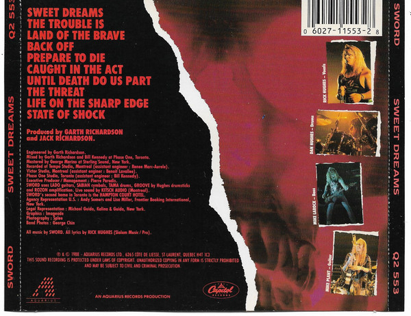 Sword - Sweet Dreams | Aquarius Records (CQ2 553 - 784264T) - 4