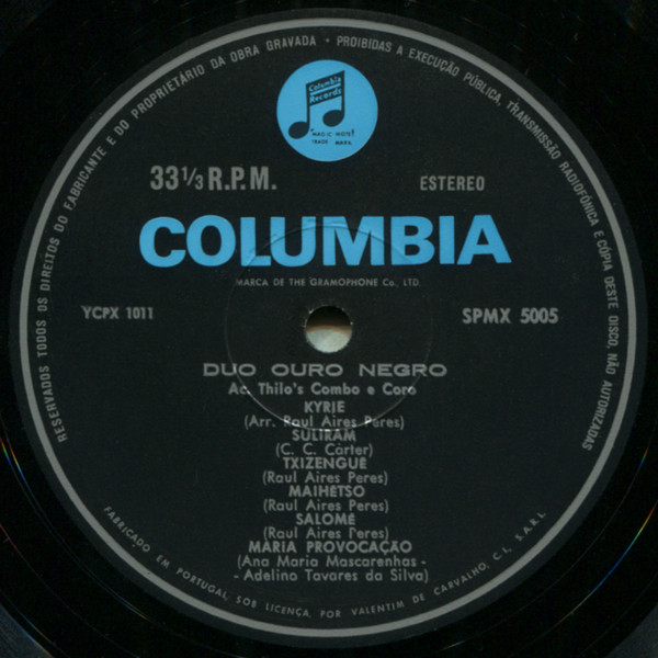 Duo Ouro Negro - Mulowa Afrika | Columbia (SPMX 5005) - 3