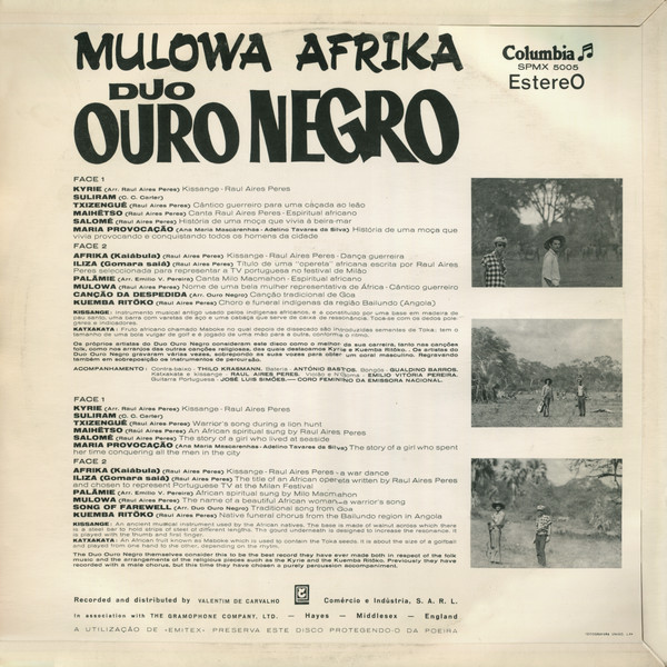 Duo Ouro Negro - Mulowa Afrika | Columbia (SPMX 5005) - 2