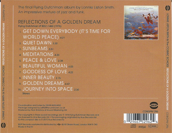 Lonnie Liston Smith And The Cosmic Echoes - Reflections Of A Golden Dream CD | BGP Records (CDBGPM 296) - 3