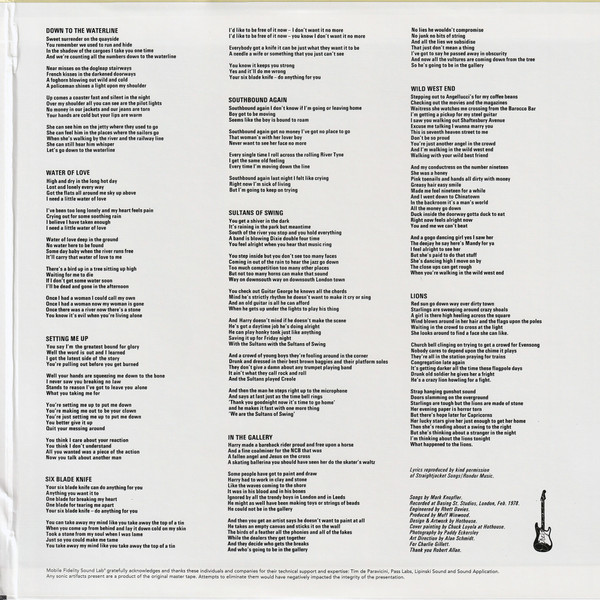 Dire Straits - Dire Straits | Mobile Fidelity Sound Lab (MFSL 2-466) - 3 Dire Straits - Dire Straits | Mobile Fidelity Sound Lab (MFSL 2-466) - 3