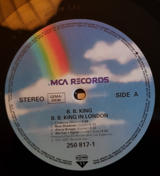 B.B. King - In London | MCA Records (250 817-1) - 3 B.B. King - In London | MCA Records (250 817-1) - 3