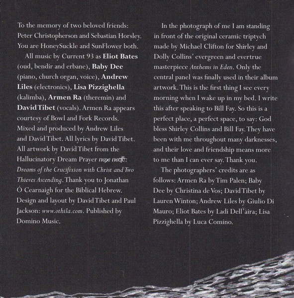 Current 93 - HoneySuckle Æons | Coptic Cat (NIFE 012CD) - 2 Current 93 - HoneySuckle Æons | Coptic Cat (NIFE 012CD) - 2