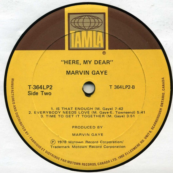 Marvin Gaye - Here, My Dear (2LP) [Vinyl] | Tamla (T-364LP2) - 4