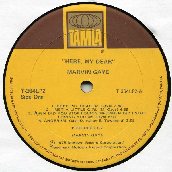 Marvin Gaye - Here, My Dear (2LP) [Vinyl] | Tamla (T-364LP2) - 3