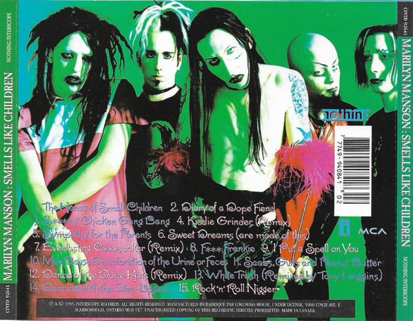 Marilyn Manson - Smells Like Children | Nothing Records (CINTD 92641) - 2 Marilyn Manson - Smells Like Children | Nothing Records (CINTD 92641) - 2