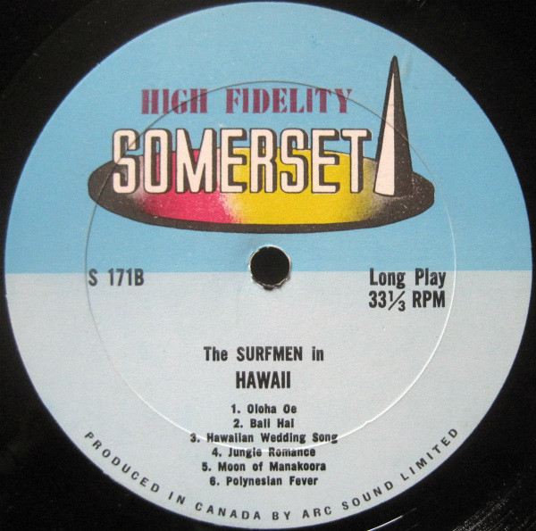 The Surfmen - Hawaii [Vinyl] | Somerset (S 171) - 4