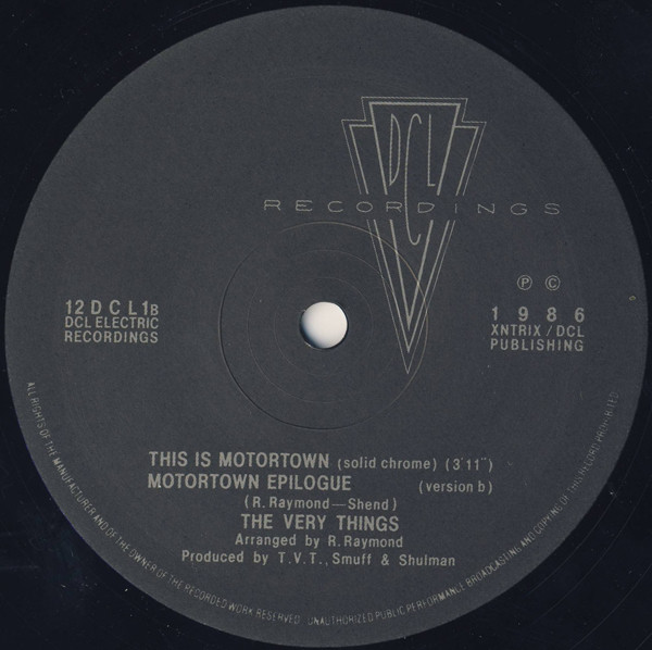 The Very Things - This Is Motortown | D.C.L. Electric Recordings (12DCL1) - 4