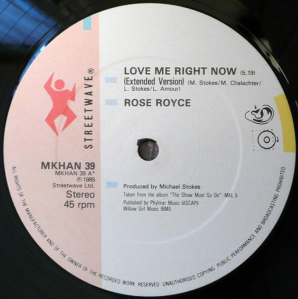 Rose Royce - Love Me Right Now | Streetwave (MKHAN 39) - 2 Rose Royce - Love Me Right Now | Streetwave (MKHAN 39) - 2