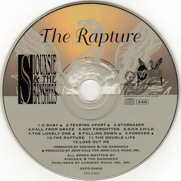 Siouxsie & The Banshees - The Rapture | Geffen Records (GEFD-24630) - 3 Siouxsie & The Banshees - The Rapture | Geffen Records (GEFD-24630) - 3