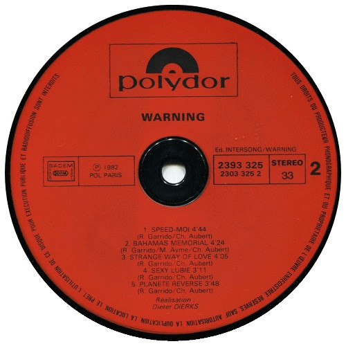 Warning - Warning | Polydor (2393 325) - 3