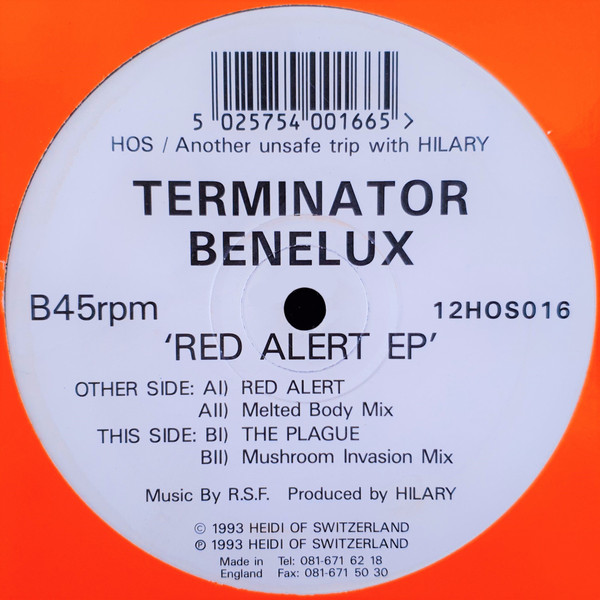 Terminator Benelux - Red Alert EP | Heidi Of Switzerland (12HOS016) - main