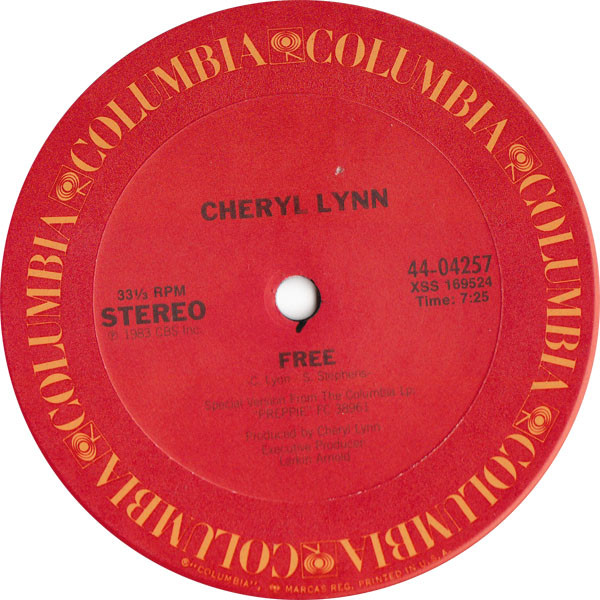 Cheryl Lynn - Encore / Free | Columbia (44-04257) - 2