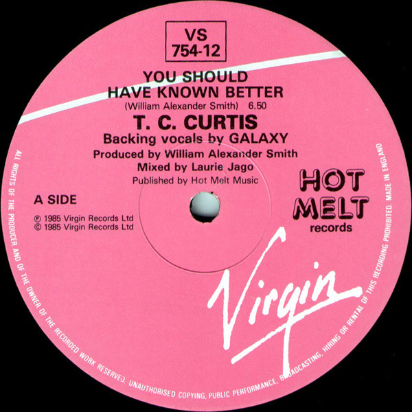 T.C. Curtis - You Should Have Known Better | Virgin (VS 754-12) - main