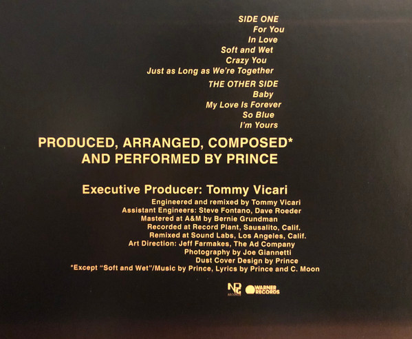 Prince - For You | Warner Records (R1 3150) - 2