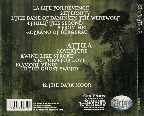 Dark Moor - Dark Moor CD | Arise Records (ARISE 050) - 2