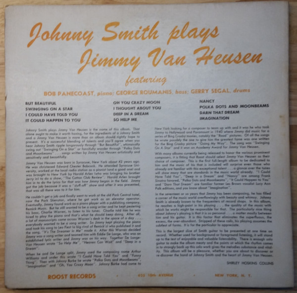 Johnny Smith - Plays Jimmy Van Heusen | Royal Roost (BLP 2201) - 2 Johnny Smith - Plays Jimmy Van Heusen | Royal Roost (BLP 2201) - 2