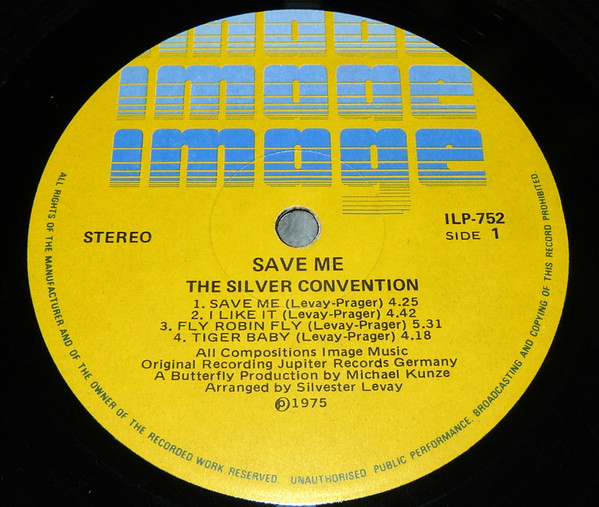Silver Convention - Save Me | Image (ILP-752) - 3 Silver Convention - Save Me | Image (ILP-752) - 3