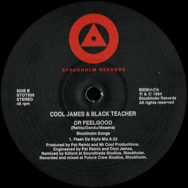 Cool James & Black Teacher - Dr Feelgood | Stockholm Records (STOT 559) - 2 Cool James & Black Teacher - Dr Feelgood | Stockholm Records (STOT 559) - 2