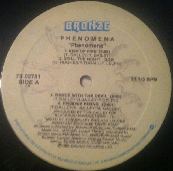 Phenomena - Phenomena [Vinyl] | Bronze (79 02781) - 3