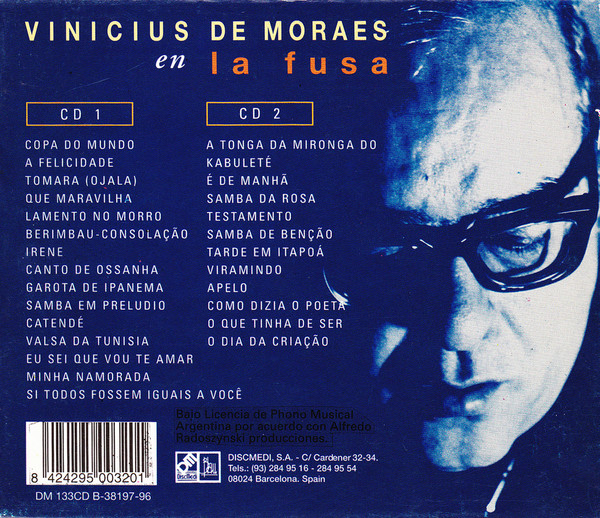 Vinicius De Moraes , Maria Creuza , Toquinho , Maria Bethânia - En La Fusa | DiscMedi Blau (DM 133 CD 1) - 2
