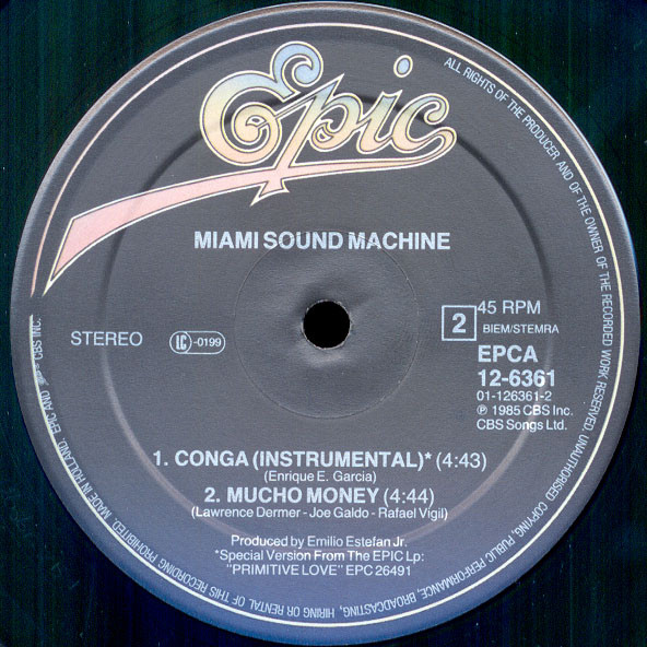 Miami Sound Machine - Conga! (Dance Mix) | Epic (A 12.6361) - 4 Miami Sound Machine - Conga! (Dance Mix) | Epic (A 12.6361) - 4