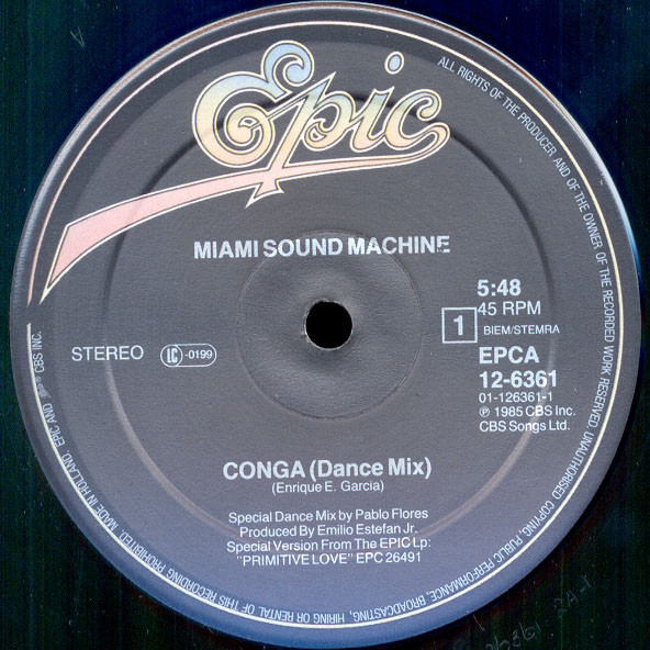 Miami Sound Machine - Conga! (Dance Mix) | Epic (A 12.6361) - 3 Miami Sound Machine - Conga! (Dance Mix) | Epic (A 12.6361) - 3