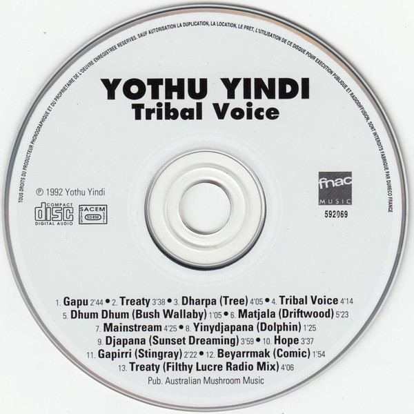 Yothu Yindi - Tribal Voice | Fnac Music (592069) - 2 Yothu Yindi - Tribal Voice | Fnac Music (592069) - 2
