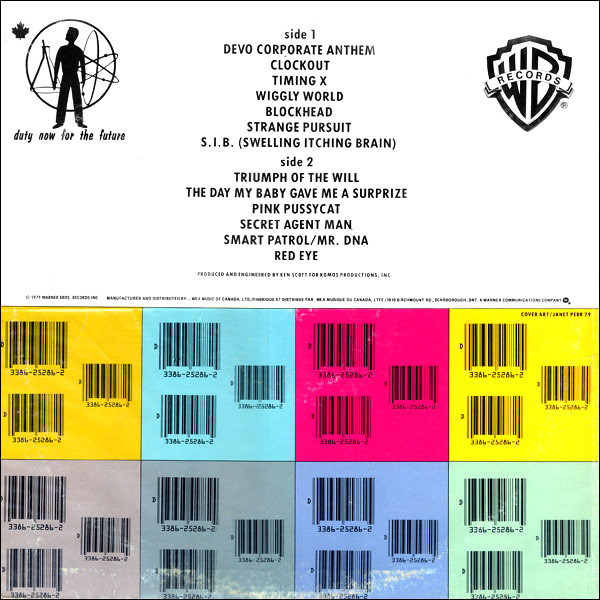 Devo - Duty Now For The Future | Warner Bros. Records (QBS 3337) - 2 Devo - Duty Now For The Future | Warner Bros. Records (QBS 3337) - 2