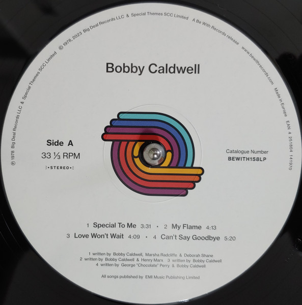Bobby Caldwell - Bobby Caldwell | Be With Records (BEWITH158LP) - 3 Bobby Caldwell - Bobby Caldwell | Be With Records (BEWITH158LP) - 3