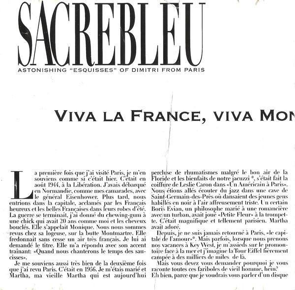 Dimitri From Paris - Sacrebleu | EastWest (0630 17832 -2) - 2 Dimitri From Paris - Sacrebleu | EastWest (0630 17832 -2) - 2