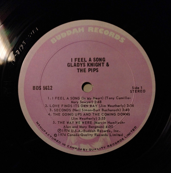 Gladys Knight And The Pips - I Feel A Song | Buddah Records (BDS 5612) - 3 Gladys Knight And The Pips - I Feel A Song | Buddah Records (BDS 5612) - 3