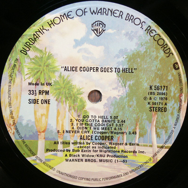 Alice Cooper - Goes To Hell | Warner Bros. Records (K 56171) - main Alice Cooper - Goes To Hell | Warner Bros. Records (K 56171) - main